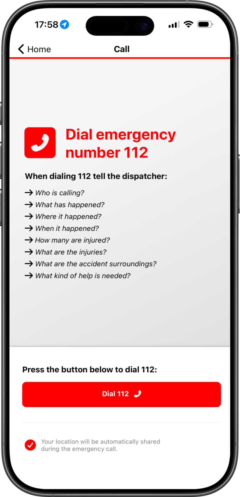 Street-level location view