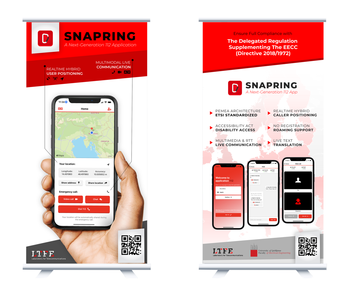 Snapring rollup banners at EENA